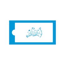 Stencil pombinhos 34,5x16,5cm - blue star