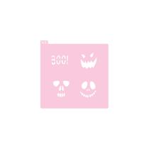 Stencil Quadrado Halloween Pão de Mel/Macaron - Ref 3 - 1 unidade - RR Cortadores - Rizzo