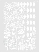 Stencil Ramos e Estampas - 20x15cm - Ref. 70 Stencil Ramos e Estampas - 20x15cm - Ref. 70