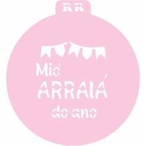 Stencil Redondo Festa Junina 1 - Ref 4020 - 1 unidade - RR Cortadores - Rizzo