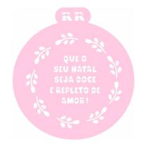 Stencil Redondo para Bolos - Natalinos - Ref. 3018