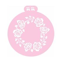 Stencil Redondo Rosas - Ref.3034 - 1 unidade - RR Cortadores - Rizzo Stencil Redondo Rosas - Ref.3034 - 1 unidade - RR Cortadores - Rizzo