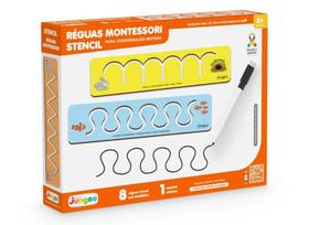 Stencil réguas montessori