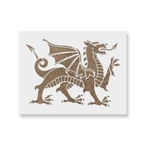 Stencil Revolution Estêncil de Dragão Medieval para Artesanato