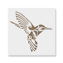 Stencil Revolution Molde Reutilizável de Mylar com Beija-flor Decorativo Stencil Revolution Molde Reutilizável de Mylar com Beija-flor Decorativo