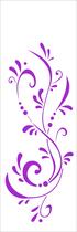 Stencil Simples Arabesco Gotas 1717 10x30 Opa