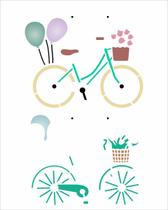 Stencil Simples Bicicleta Vintage 3166 20x25 Opa