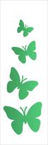Stencil Simples Borboletas 719 10x30 Opa