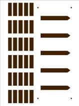 Stencil Simples Country Brasil Cerca 2933 15x20 Opa Stencil Simples Country Brasil Cerca 2933 15x20 Opa