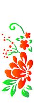 Stencil Simples Flor Estilizada Ii 2223 10x30 Opa Stencil Simples Flor Estilizada Ii 2223 10x30 Opa