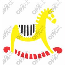 Stencil Simples Infantil Cavalinho Opa 1711 10x10