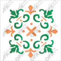 Stencil Simples Ladrilho Cruzeta Opa 1346 10x10