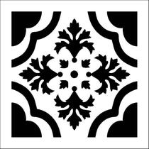 Stencil Simples Ladrilho Trevo 1368 14x14 Opa