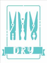 Stencil Simples Lavanderia Dry 2939 15x20 Opa Stencil Simples Lavanderia Dry 2939 15x20 Opa