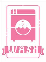 Stencil Simples Lavanderia Wash 2941 15x20 Opa Stencil Simples Lavanderia Wash 2941 15x20 Opa