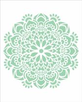Stencil Simples Mandala Flor Bauer OPA2458 20x25