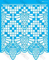 Stencil Simples Negativo Renda III OPA2633 20x25