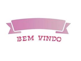 Stencil Simples Palavras Bem-vindo 1462 10x30 Opa