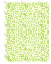 Stencil Simples Renda Primavera OPA2636 20x25