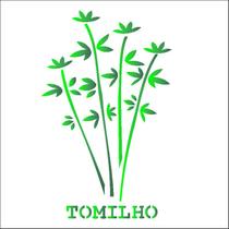 Stencil Simples Tempero Tomilho Opa 2024 14x14