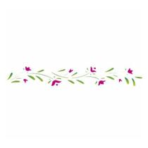 Stencil Sp. 04X30 195 Flores Papoulas Stencil Sp. 04X30 195 Flores Papoulas