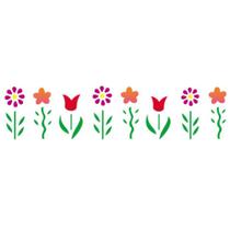 Stencil Sp. 06x30 819 Jardim Flores Stencil Sp. 06x30 819 Jardim Flores