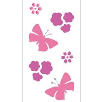 Stencil Sp. 07X15 1948 Borboleta Flores