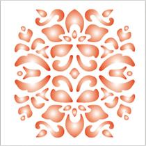 Stencil Sp. 10X10 079 Arabesco Flor
