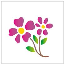 Stencil Sp. 10x10 131 Flores I