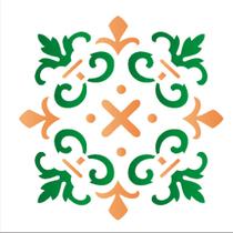 Stencil Sp. 10X10 1346 Ladrilho Cruzeta