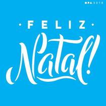 Stencil Sp. 10x10 3018 Frase Feliz Natal