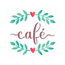 Stencil Sp. 10X10 3047 Palavras Café Stencil Sp. 10X10 3047 Palavras Café