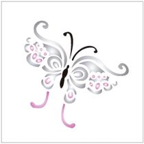 Stencil Sp. 10x10 364 Borboleta Tatoo