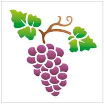 Stencil Sp. 10x10 787 Uvas