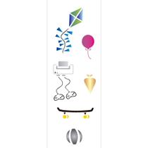 Stencil Sp. 10x30 004 Brinquedos Menino Stencil Sp. 10x30 004 Brinquedos Menino