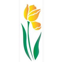 Stencil Sp. 10x30 1870 Flor Tulipa I Stencil Sp. 10x30 1870 Flor Tulipa I