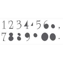 Stencil Sp. 10x30 301 Numeros Stencil Sp. 10x30 301 Numeros