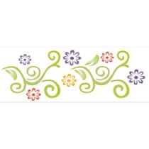 Stencil Sp. 10x30 960 Arabesco Flores Stencil Sp. 10x30 960 Arabesco Flores