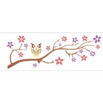 Stencil Sp. 10x30 964 Coruja no Galho Stencil Sp. 10x30 964 Coruja no Galho