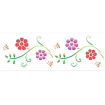 Stencil Sp. 10x30 966 Flores Princes Iii