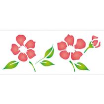 Stencil Sp. 10x30 969 Flores Peonia Chin