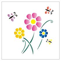 Stencil Sp. 14x14 1000 Flor Rosas Ii