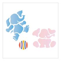 Stencil Sp. 14x14 1028 Elefantes