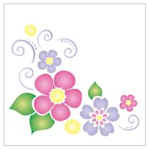 Stencil Sp. 14x14 1136 Canton. Flore Iii