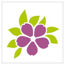 Stencil Sp. 14X14 1361 Flor Stencil Sp. 14X14 1361 Flor
