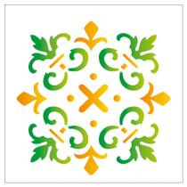 Stencil Sp. 14x14 1363 Ladrilho Cruzeta