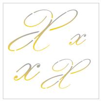 Stencil Sp. 14x14 1819 Manuscrito X