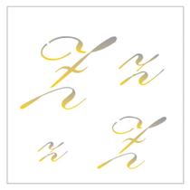 Stencil Sp. 14x14 1821 Manuscrito Z