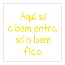 Stencil Sp. 14x14 2212 Frase Aqui So Bem