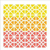 Stencil Sp. 14x14 2335 Estamp. Vitral